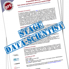 Offre de stage Data science appliqué à la pharmaco-épidémiologie Offre stage Data-science